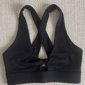 Fabletics Black Cross-Back Bralette -